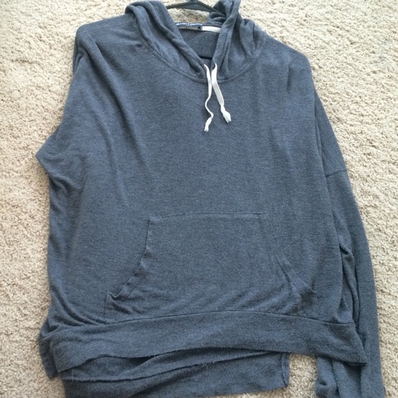Brandy Melville grey hooded sweater