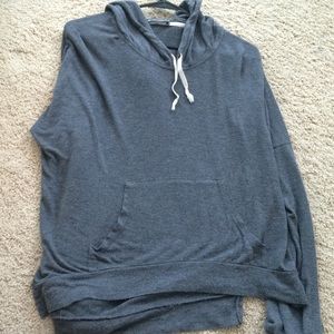 Brandy Melville grey hooded sweater
