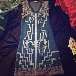 Francesca's form fitted sweater tribal address