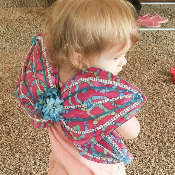 0-2 T  quilted fairy wings Ooak wireless keepsake - Picture 1 of 4