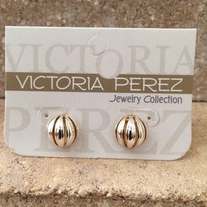 Stud Earrings | Silver and Gold