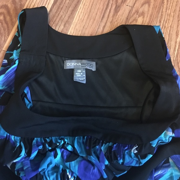 Blue Floral Dress - Picture 3 of 4