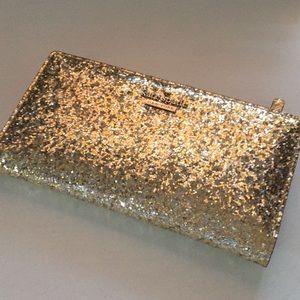 Kate Spade Glitter Bug Wallet GOLD!