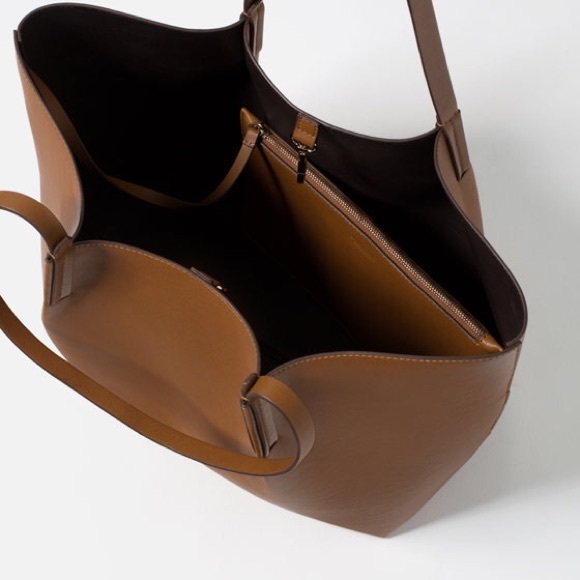 **SOLD**ZARA Large Tote BRAND NEW - Picture 3 of 4