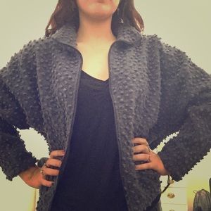 Bumpy vintage fuzzy oversized sweater