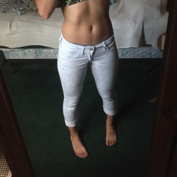 Hollister Patterned Skinny Jeans