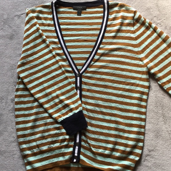 J. Crew striped cardigan