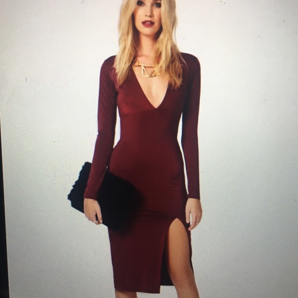 Unworn wine color dress