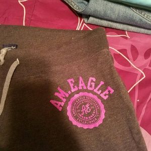 American eagle crop sweat pants