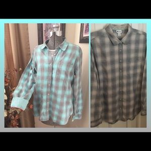 💖Bundle of 2 Light Weight Flannel Shirts