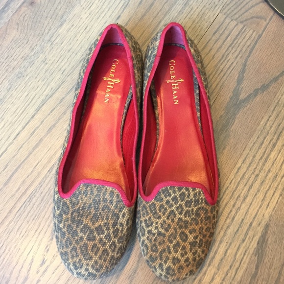 cole haan animal print flats