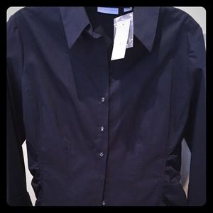 NY&Co. BRAND NEW!!  Navy Buttoned Down Shirt