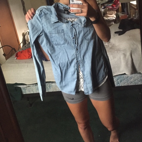 Wet Seal Lace button down