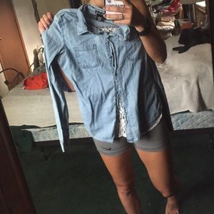 Wet Seal Lace button down