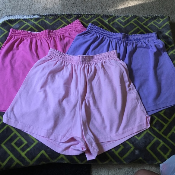 Three pairs of Soffe shorts