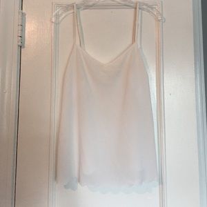 Great layering tank with scallop edge detail!