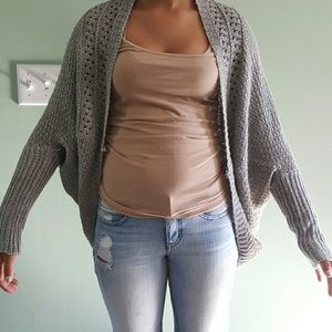 Gray cardigan