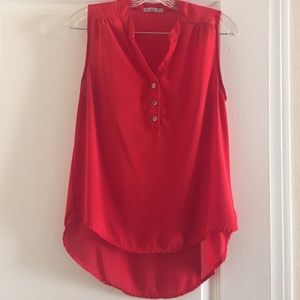 Flowy fresh tangerine colored shirt!