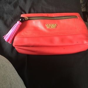 Vs red makeup bag