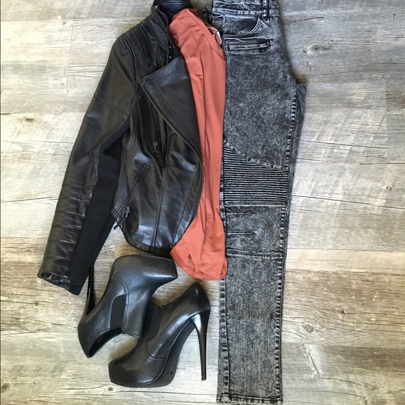 H&M Biker Moto JEANS. - Picture 3 of 4