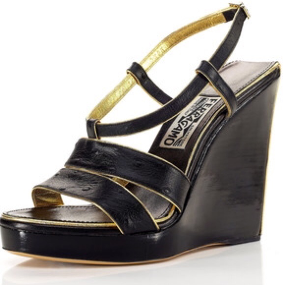 Salvatore Ferragamo Shoes - Salvatore Ferragamo Wedges Sz 7B - BNIB & Dust Bag