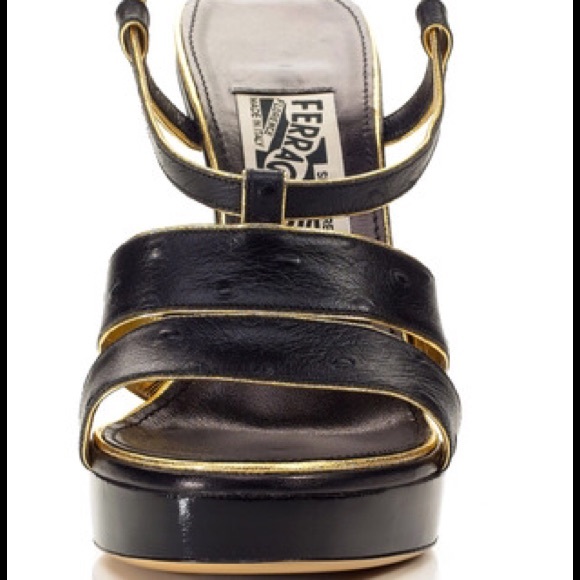 Salvatore Ferragamo Wedges Sz 7B - BNIB & Dust Bag - Picture 3 of 4