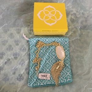Kendra Scott Rayne Necklace Gold & Mother-of-Pearl