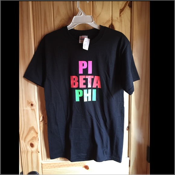 Pi Beta Phi neon letter tshirt - 2 available