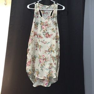 Long floral tank from Nordstrom