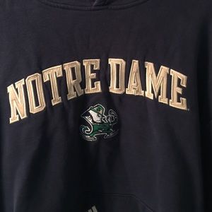 Norte Dame Fighting Irish Adidas Hooded Sweatshirt