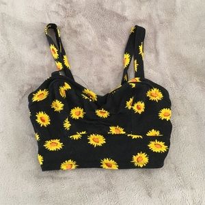 Sunflower bustier bralette