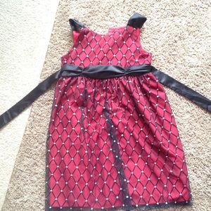 Ruby red girls dress
