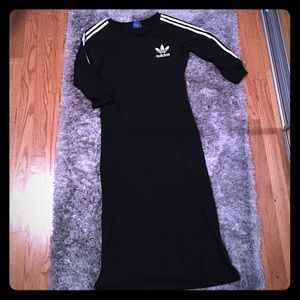 ADIDAS MIDI STRETCH DRESS WITH SLIT