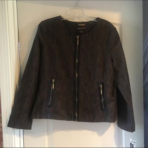 Daisy Buchman snake skin looking jacket