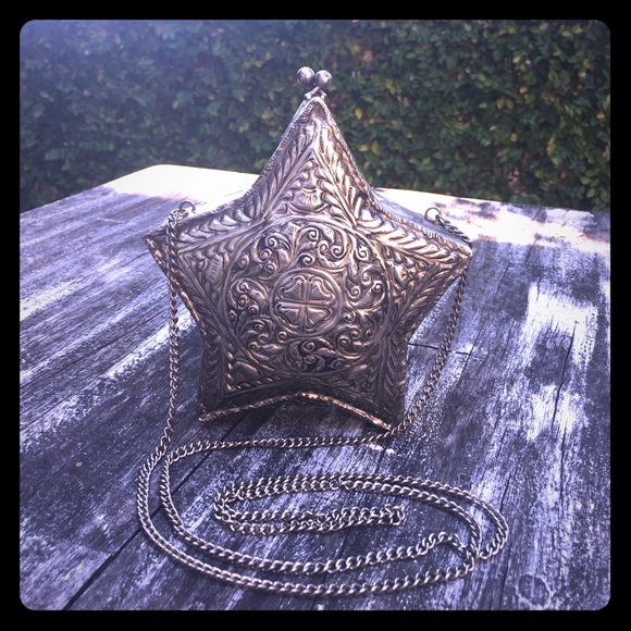 FREE PEOPLE Silver Star Purse!😍😍😍