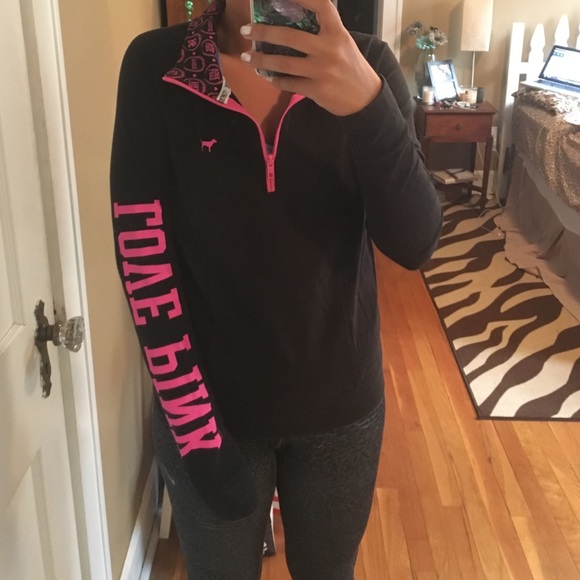Play Pink quarter zip workout jacket