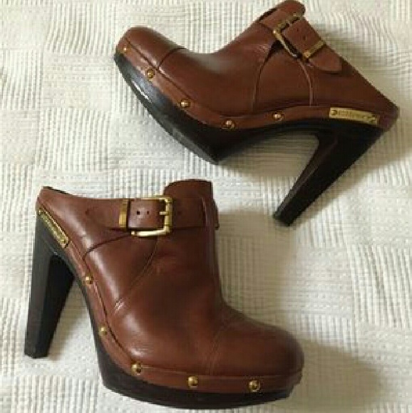 BCBG chocolate mules (Clogs)