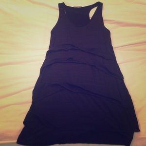 Black flirty mini dress