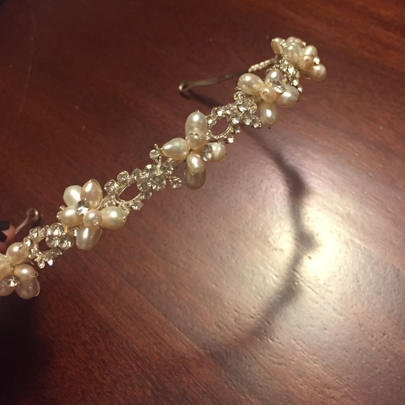 Wedding Headband Pearl & Rhinestone