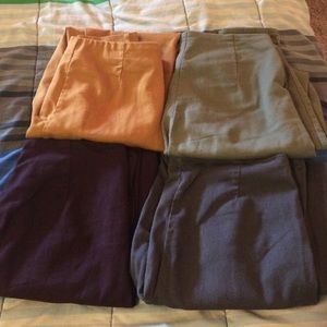 BUNDLE of colorful skinny leg trousers