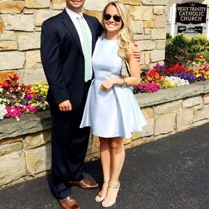 Keepsake Light Blue Ex Fallen Dress