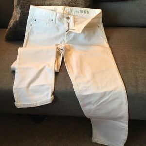 White Gap Jeans Real Straight