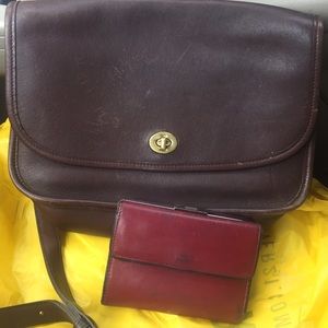 Vintage Coach Crossbody and Vintage Coach Wallet