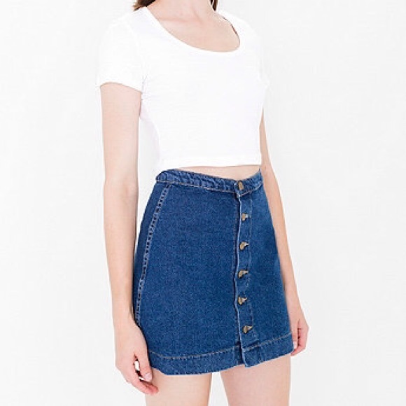 American apparel denim skirt