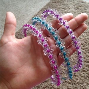 Shimmery Flower headbands