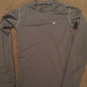 Nike Boys Pro Combat DriFit Long Sleeve Mock Neck