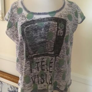 urban outfitters sparkle and fade graphic tee