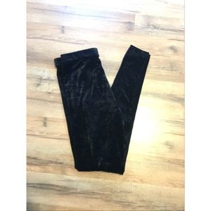 Faux suede leggings