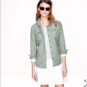 Jcrew military button up shirt