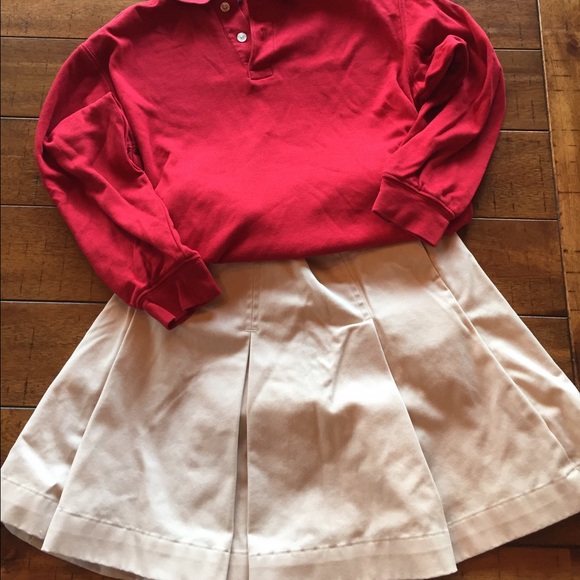GapKids pleated Khaki Skirt size 7 regular.